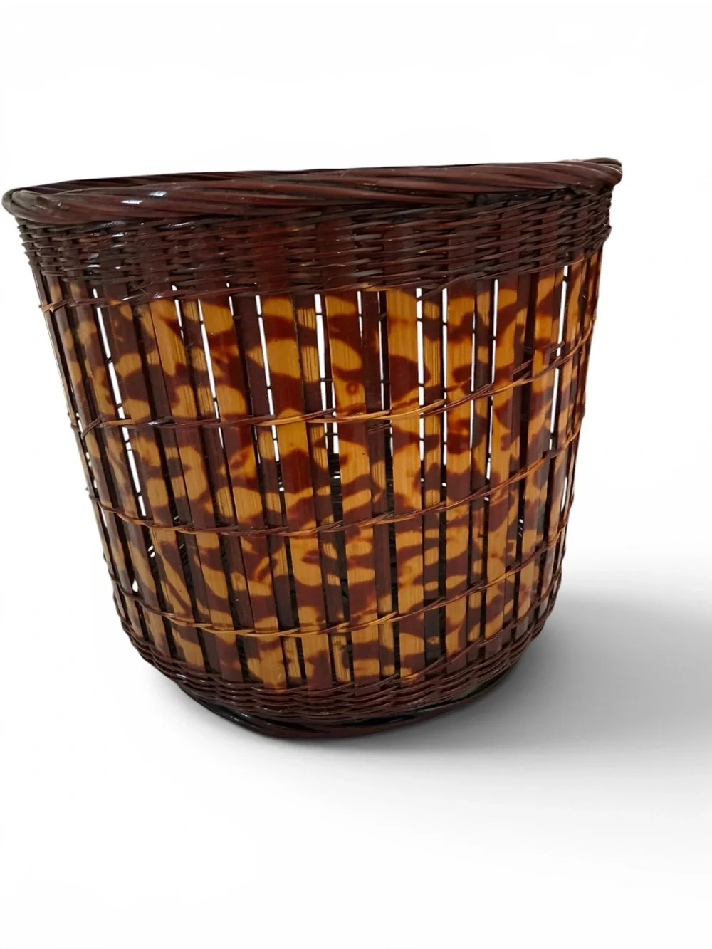 Vintage Woven Wicker Flower Pot Basket Holders